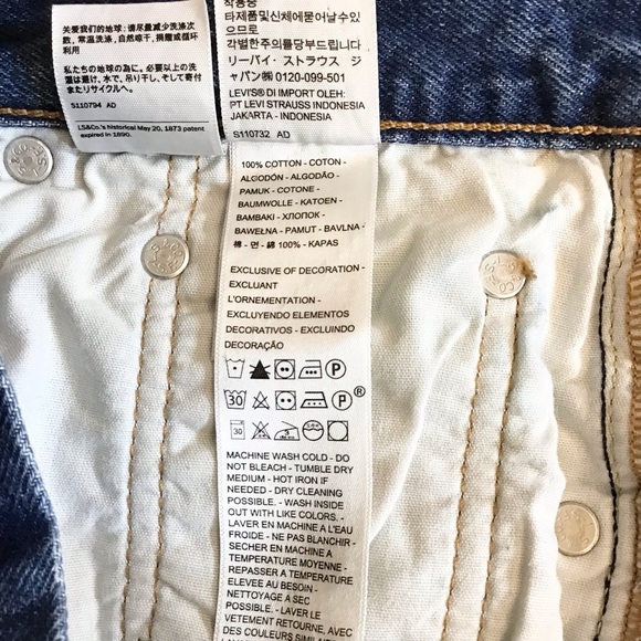 Levi’s 501 W27 (US 4/5) Mid Thigh High Rise Denim Shorts Women’s 85833-0031 - Picture 6 of 9